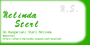 melinda sterl business card